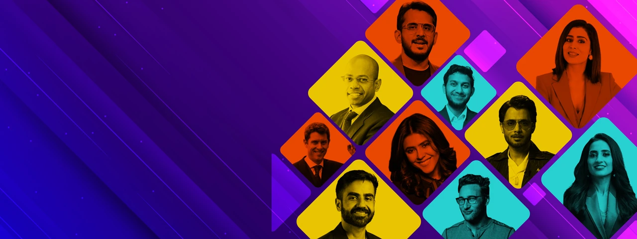Collage of top Indian entrepreneurs, unicorn founders, and business magnates available for corporate innovation summits, leadership offsites, and intrapreneurship events
