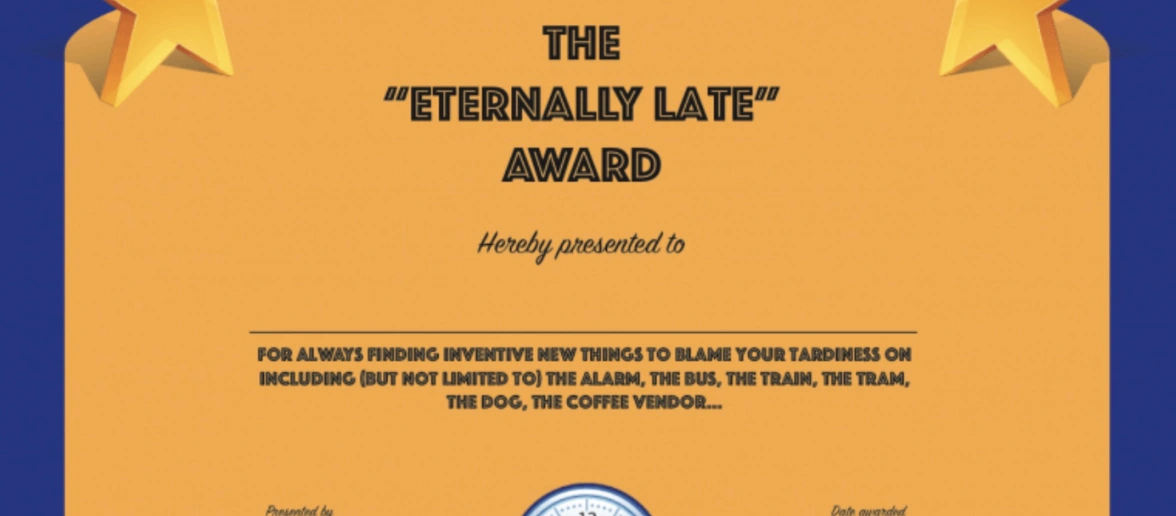 Fun appreciation Awards for Team Building Activity and Fun at work