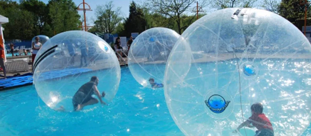 Zorbing Water Ball Activity Banner