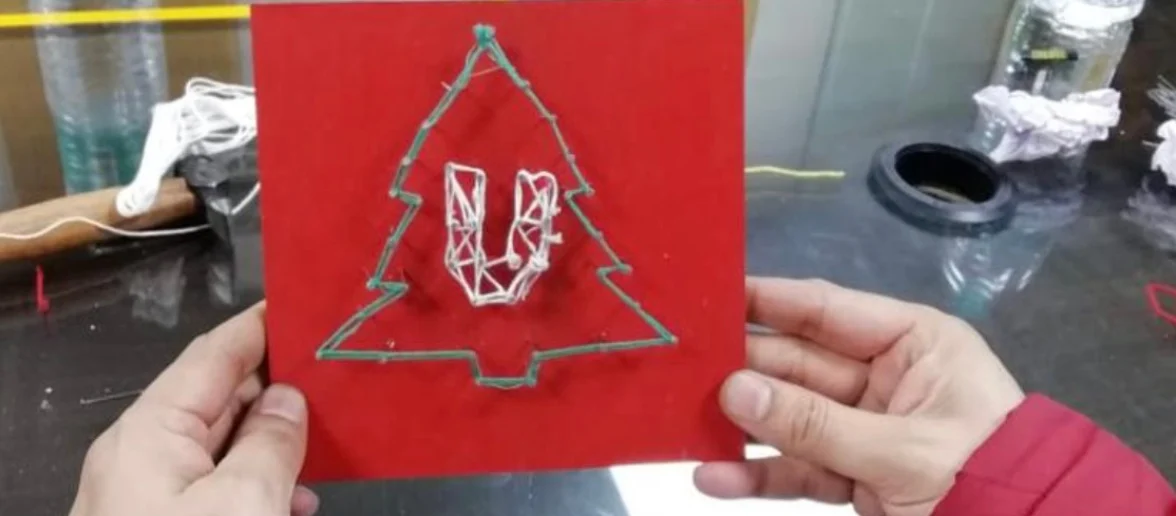 String Art Making Activity Banner
