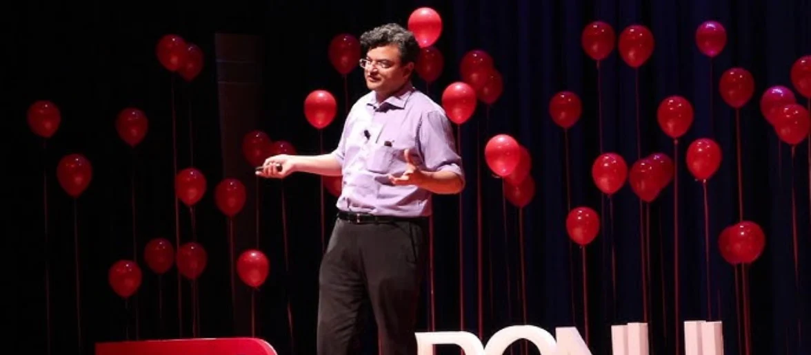 Dr. Anand Ranganathan, prominent Indian scientist, author, and public intellectual, delivering a thought-provoking keynote on science and public policy.