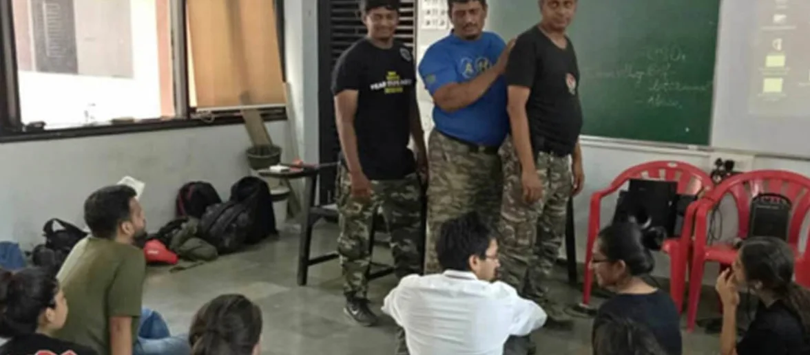 Self defence workshop for women staff