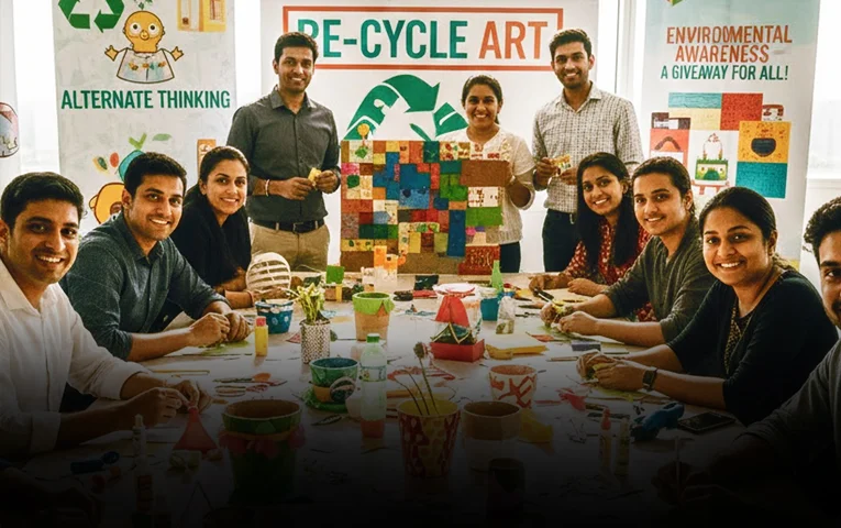 Best Out of Waste Activity banner