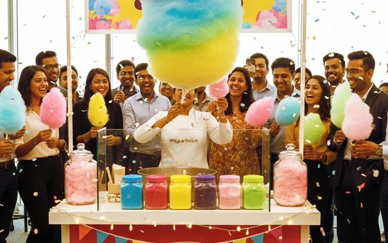 Candy Floss Corner Banner