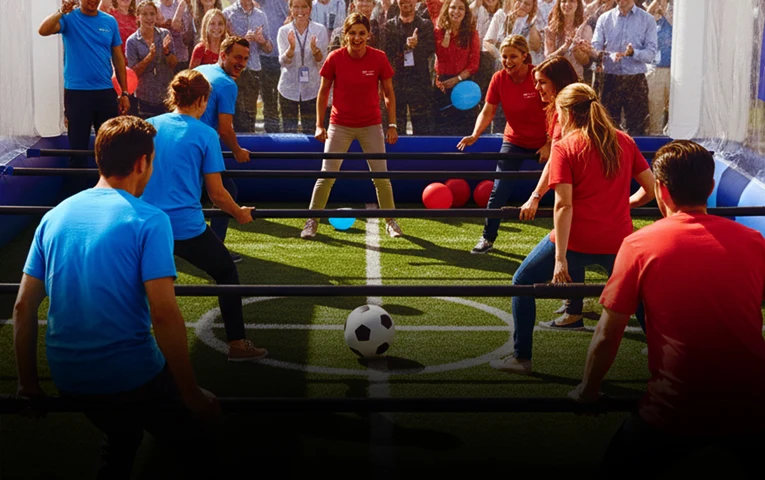 Human Foosball Activity Banner