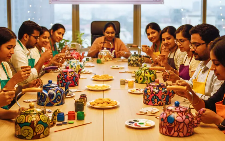 Kettle Painting Activity Banner