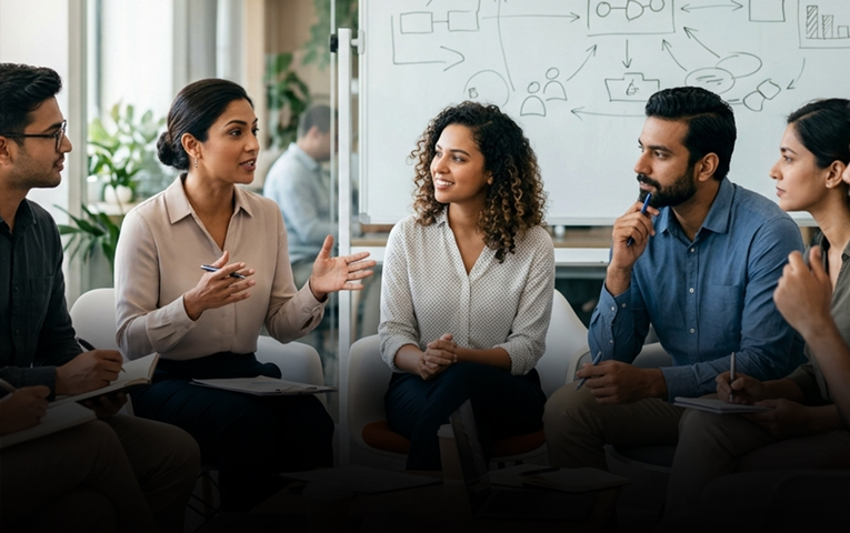 Image of Team Building Activity Listen Link Lead Communication Training Activity