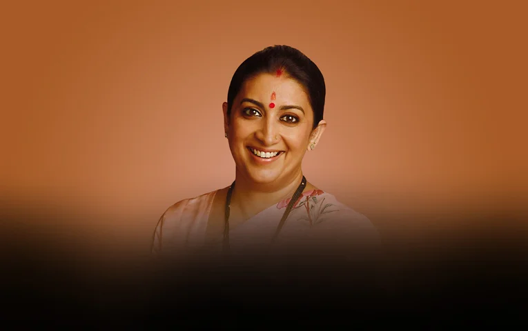 Smriti Irani Motivational Speaker Banner