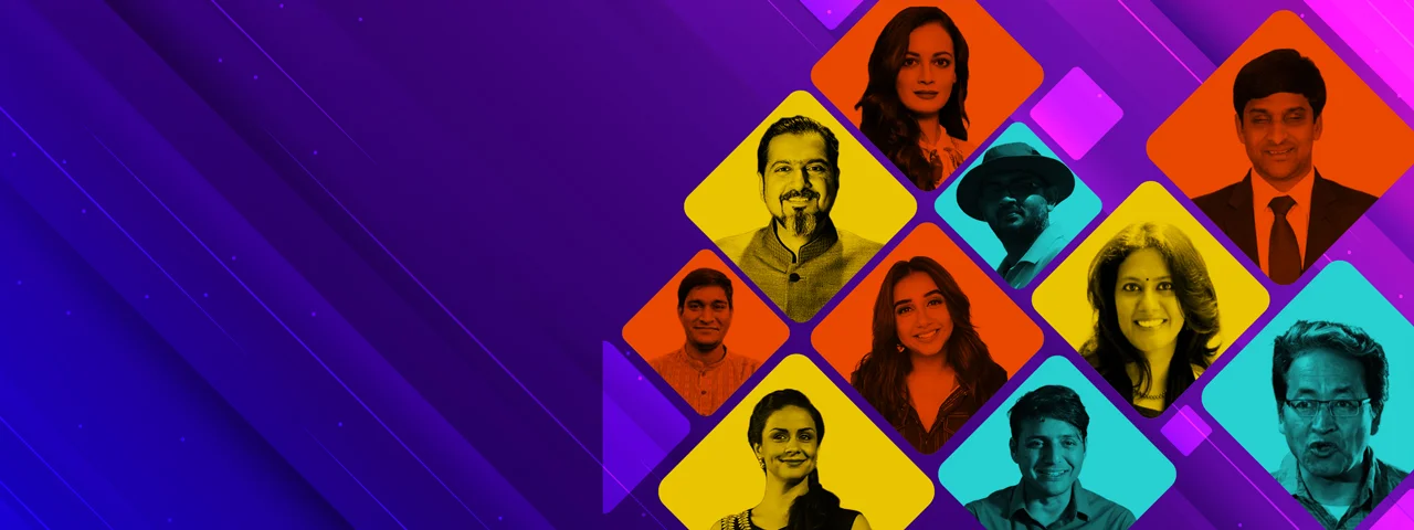 Collage of top Indian sustainability experts, green business leaders, and climate tech innovators available for corporate ESG summits and net-zero strategy offsites