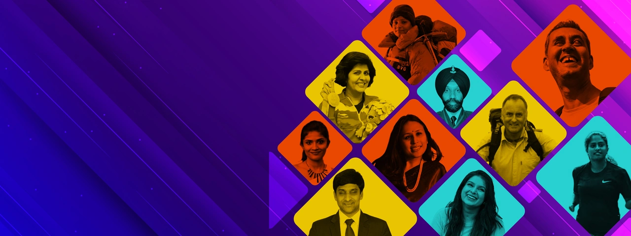 Collage of top differently-abled motivational speakers, Paralympians, and resilience icons in India available for corporate event booking