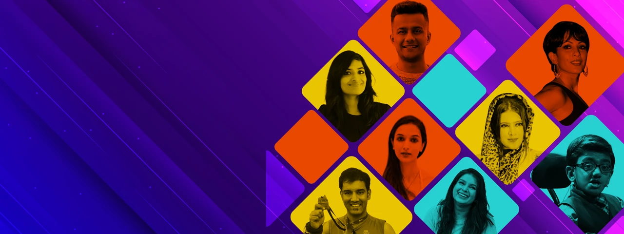 Collage of top emerging Indian motivational speakers, rising corporate stars, and new-age thought leaders available for corporate offsites and youth summits