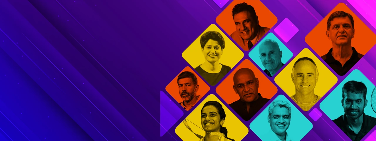 Collage of top Indian executive coaches, peak performance experts, and business trainers available for corporate leadership development and sales acceleration events