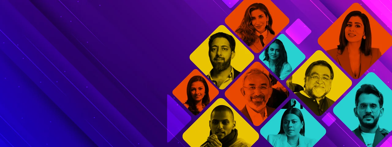 Collage of top Indian marketing experts, advertising veterans, and corporate communications strategists available for leadership summits and brand launches