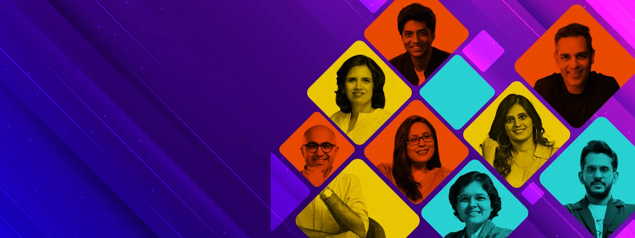 Collage of top Indian economists, finance experts, and investment speakers available for corporate banking summits and financial conclaves