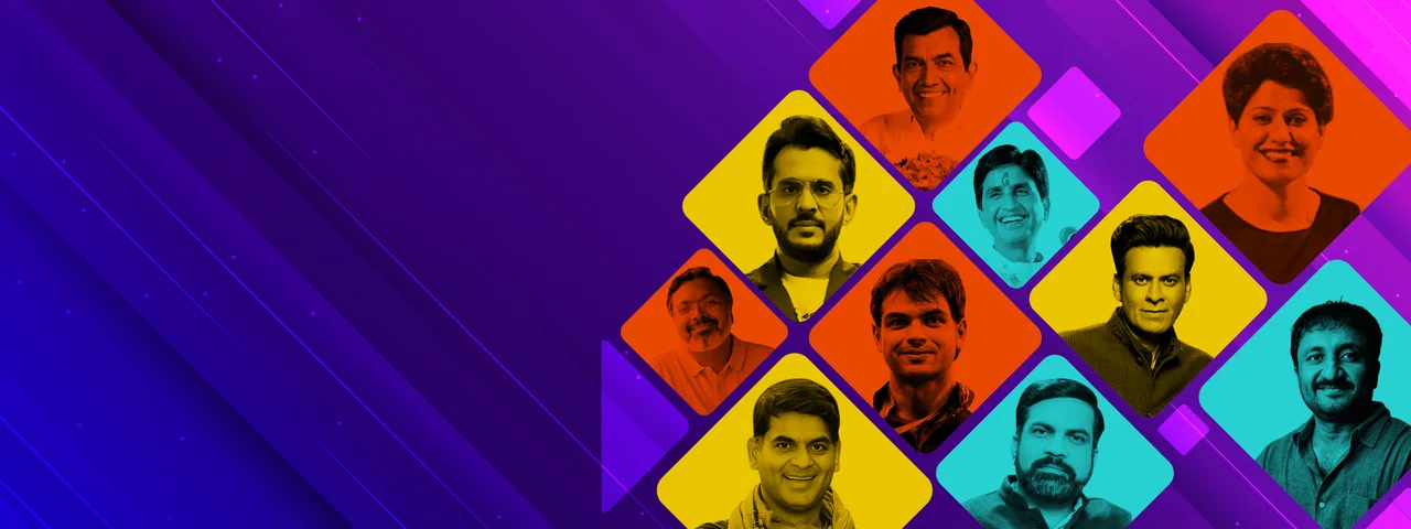 Collage of top Hindi-speaking motivational leaders, business coaches, and sales trainers in India available for corporate dealer meets and offsites