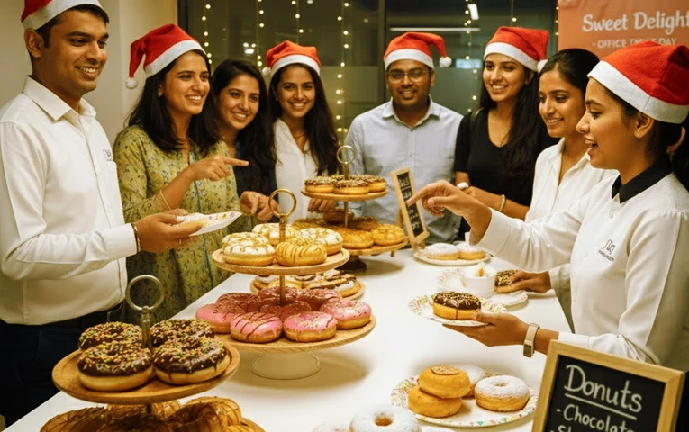 Christmas Donut Stall Activity Banner
