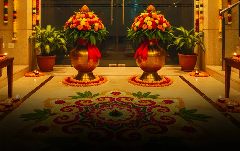 Flower Making Diwali Activity Banner