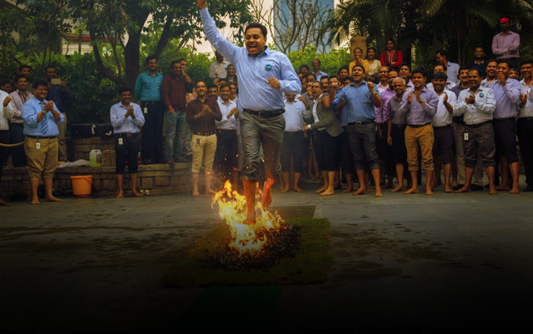Fearless Josh Fire Walk