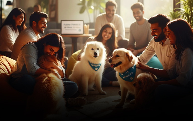 Furry Friends at Work