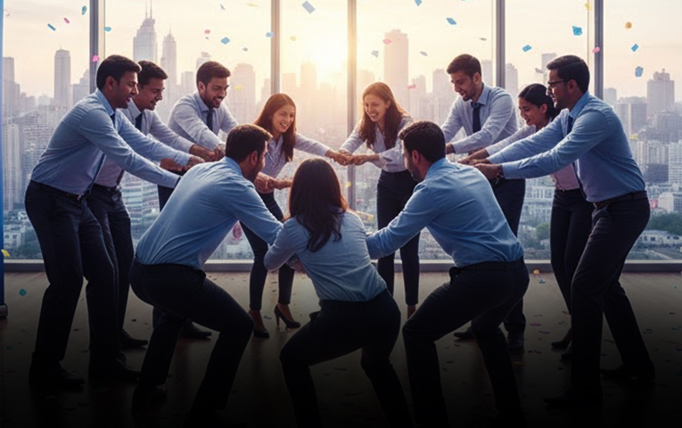 Human Knot Activity Banner