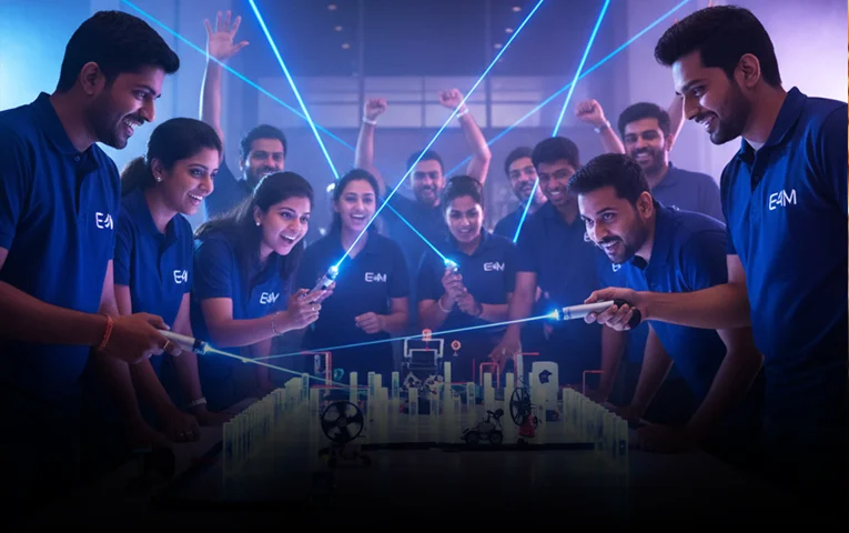 Laser Domino Challenge